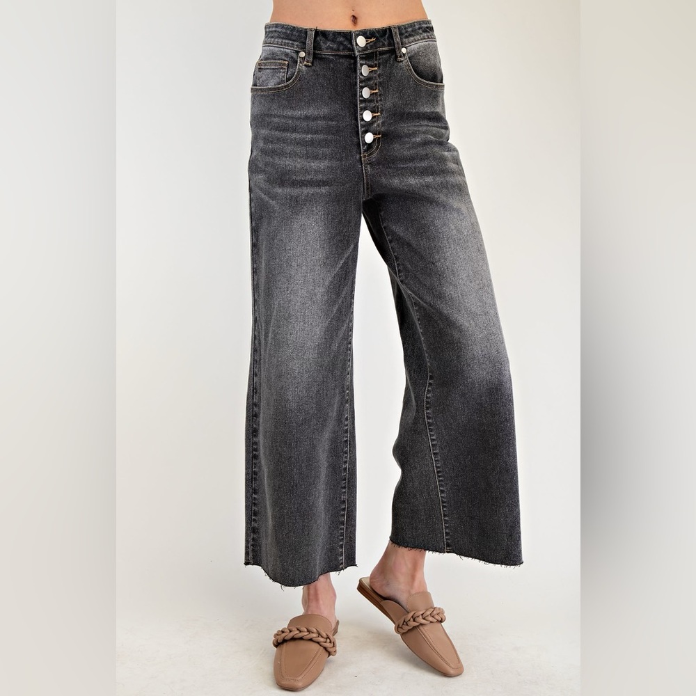 Easel Black Denim Five Button
Washed Denim Pants Large
